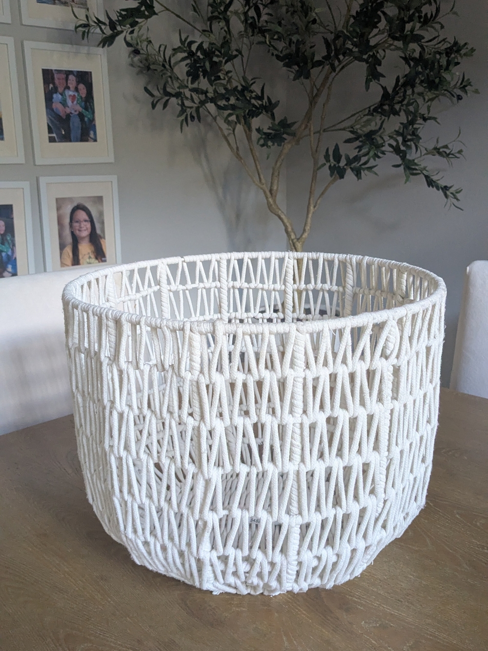 Target Cream Woven Rope Storage Basket